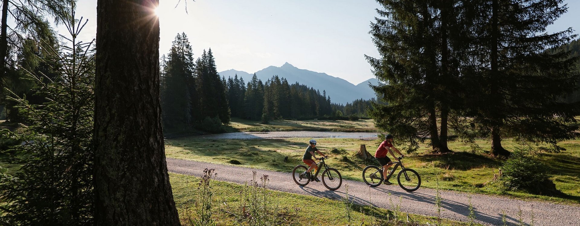 E-Biken in Wildmoos bei der Wildmoosalm 