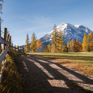 Oberer Wiesenweg Leutasch im Herbst