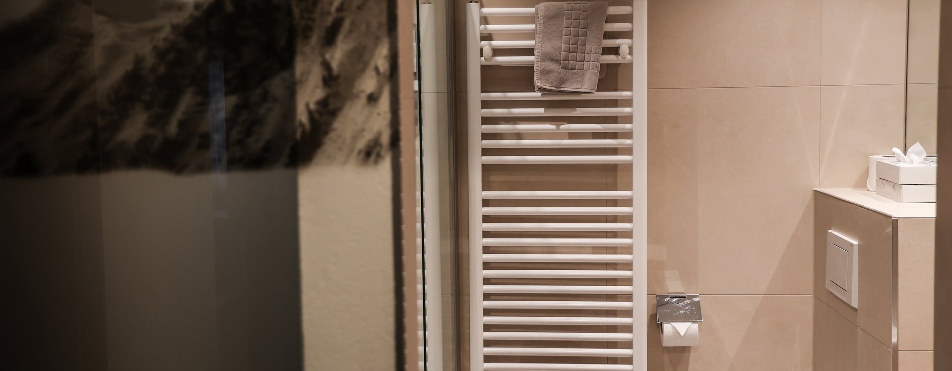 Badezimmer im Appartement Bergzeit