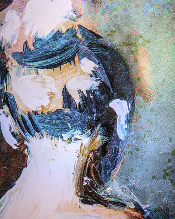 Kunstportrait einer Frau 