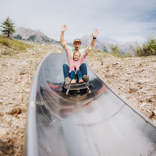 Familienurlaub in der Region Seefeld Sommerodelbahn Katzenkopf Leutasch