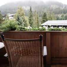 Balkon mit Aussicht im Doppelzimmer Standard mit Wohnbereich