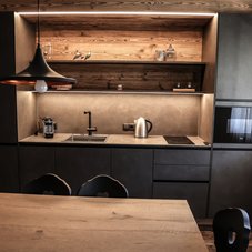 Vollausgestattete Küche im neuen Appartement Familiennest