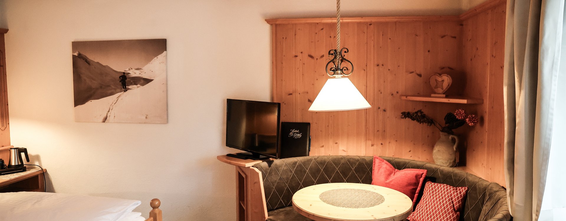 Sitzecke im Doppelzimmer Standard mit Wohnbereich