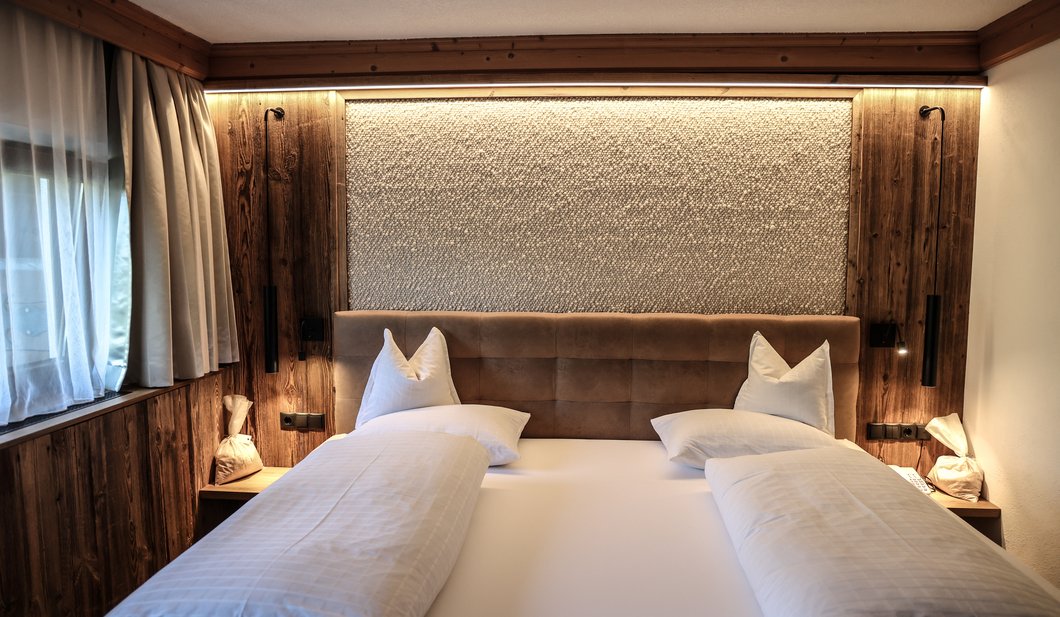 Gemachtes Bett im Appartement Familiennest 