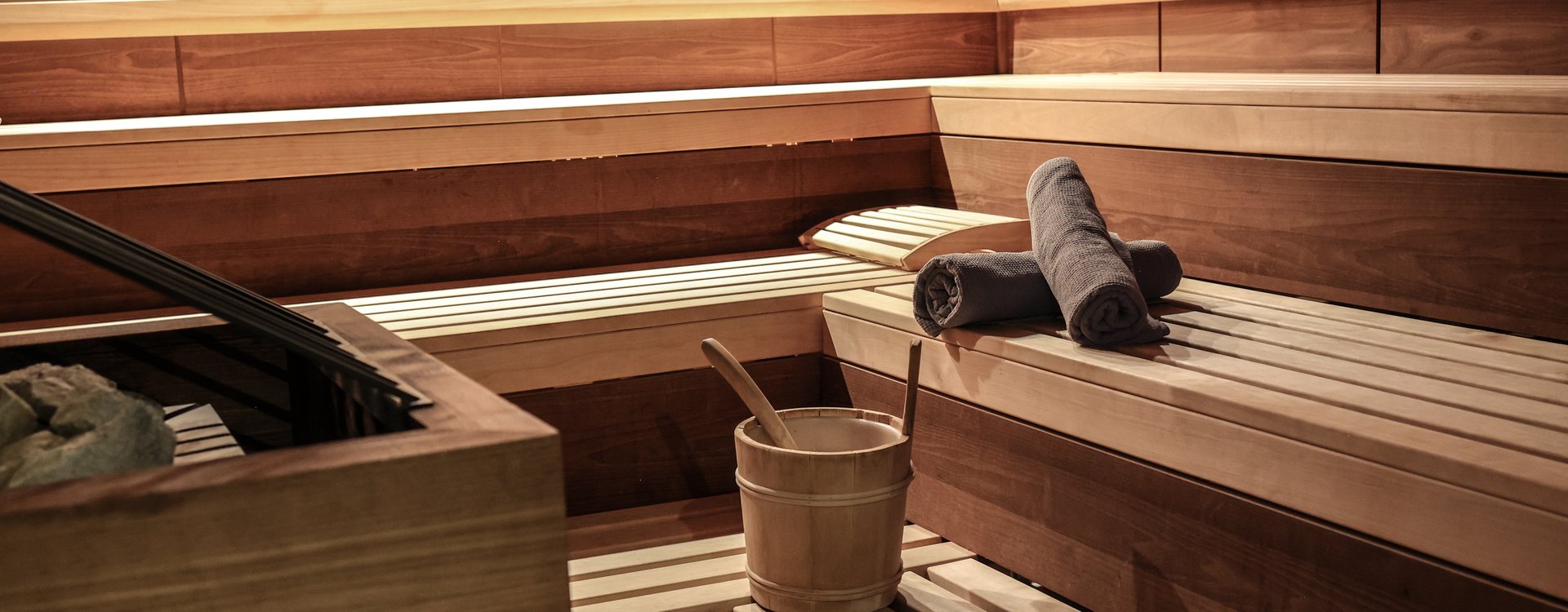 Finnische Sauna im Wellnessbereich der Seefelderin